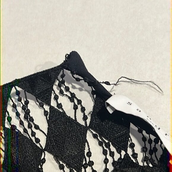 Sandro Noya wrap-effect macramé lace-paneled crepe jumpsuit EUR 40. US L (12-14) - Picture 14 of 15